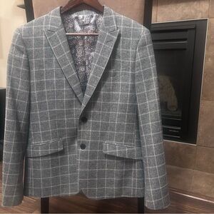 Lief Horsens Denmark Plaid Tailored European Styled Paisley Sport Jacket  40S